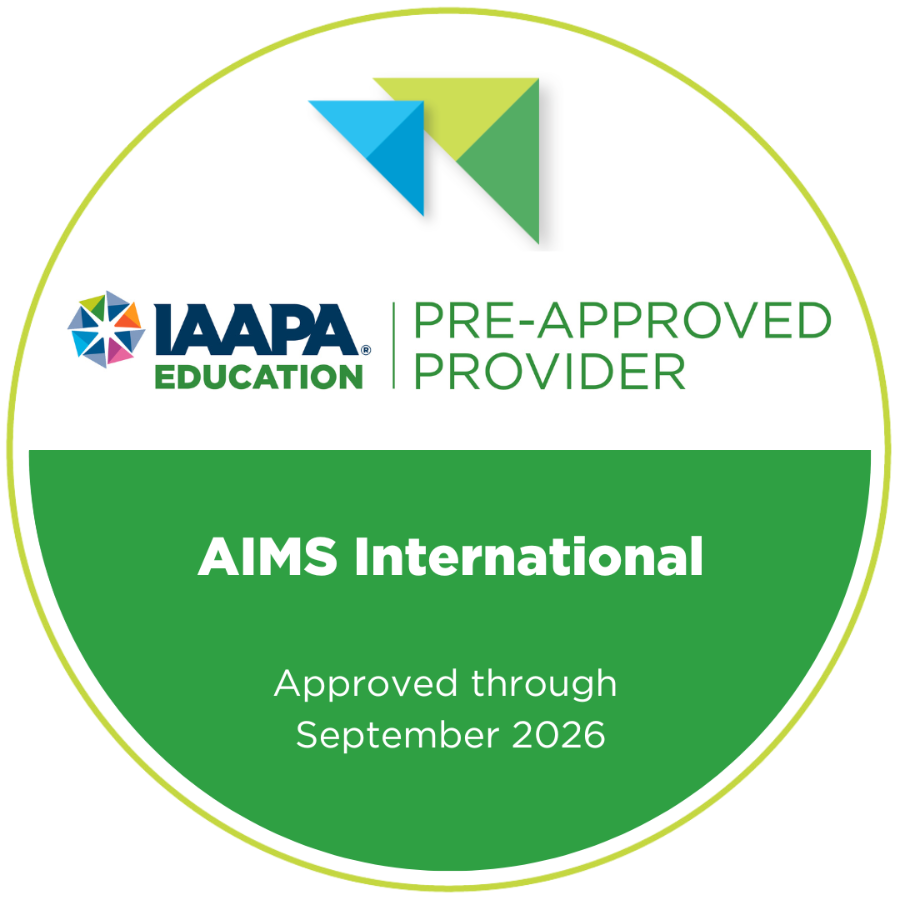 IAAPA pre-approved provider badge